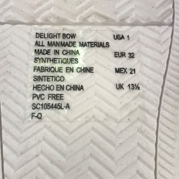 BADGLEY MISCHKA Blue Velvet Sneakers Slip On Rhinestone Delight Bow Girls Size 1 - Picture 16 of 16